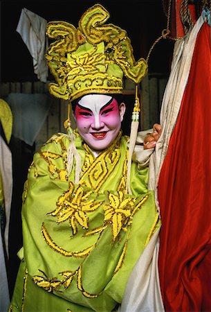 Portrait of Chinese Opera Performer, Singapore Stock Photo - Rights-Managed, Code: 700-00058588