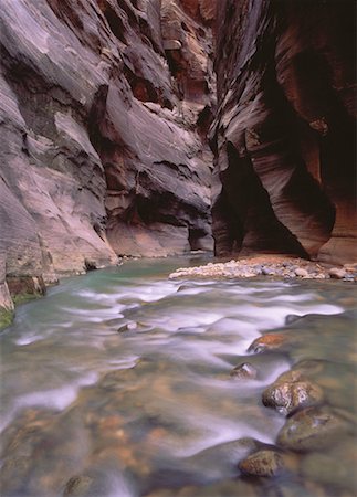 simsearch:700-00073991,k - The Narrows, Virgin River Zion National Park Utah, USA Stock Photo - Rights-Managed, Code: 700-00050510