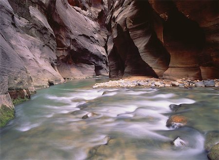 simsearch:700-00073991,k - The Narrows, Virgin River Zion National Park Utah, USA Stock Photo - Rights-Managed, Code: 700-00050511