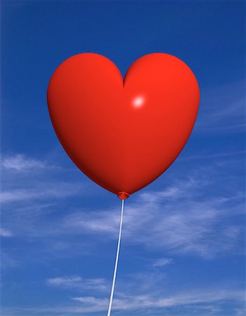 simsearch:649-06717611,k - Heart Shaped Balloon in Sky Foto de stock - Con derechos protegidos, Código: 700-00051088