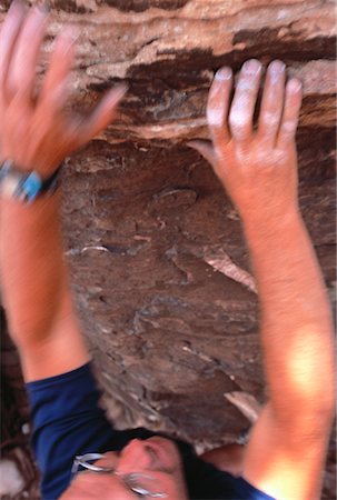 Rock Climber, Red Rock Canyon Near Las Vegas, Nevada, USA Stock Photo - Rights-Managed, Code: 700-00053603