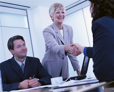 Business People in Meeting Shaking Hands Stock Photo - Rights-Managed, Code: 700-00064091