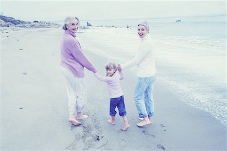 simsearch:700-00046927,k - Great Grandmother, Grandmother And Granddaughter Standing on Beach Stock Photo - Rights-Managed, Code: 700-00064150