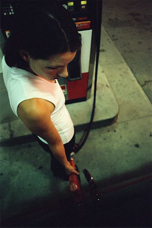 simsearch:6105-05395912,k - Woman At Gas Station, Filling Gas Tank, Etobicoke, ON, Canada Stock Photo - Rights-Managed, Code: 700-00064227