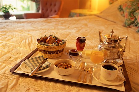 Breakfast Setting on Bed County Kerry, Ireland Stock Photo - Rights-Managed, Code: 700-00064466