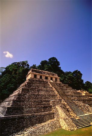 simsearch:700-00183783,k - The Temple of the Inscriptions Mayan Ruins of Palenque Chiapas, Mexico Stock Photo - Rights-Managed, Code: 700-00064889