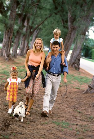 simsearch:700-00166478,k - Family Walking through Park With Dog Stock Photo - Rights-Managed, Code: 700-00064926