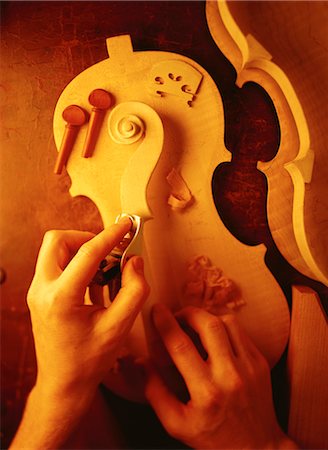 simsearch:600-00073204,k - Close-Up of Luthier's Hands Sanding Violin Pieces Stock Photo - Rights-Managed, Code: 700-00065077