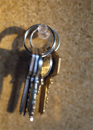 simsearch:700-00023730,k - Close-Up of Keys Hanging from Cork Board Stock Photo - Rights-Managed, Code: 700-00065111