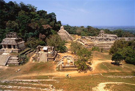 simsearch:700-00183783,k - Overview of Mayan Ruins at Palenque, Chiapas, Mexico Stock Photo - Rights-Managed, Code: 700-00065479