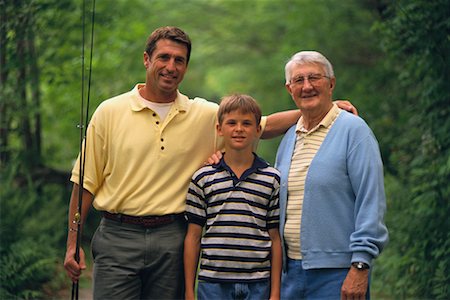 simsearch:700-00069467,k - Grandfather, Father and Son with Fishing Rods, Maine, USA Stock Photo - Rights-Managed, Code: 700-00066376