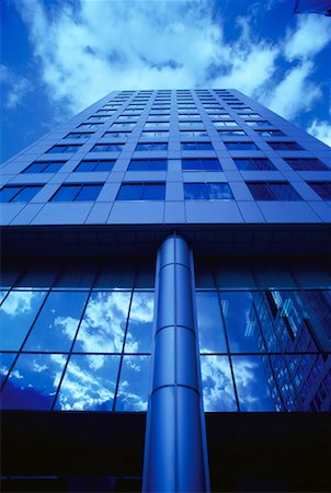 simsearch:700-00082181,k - Looking Up at Office Tower and Sky Stock Photo - Rights-Managed, Code: 700-00066512