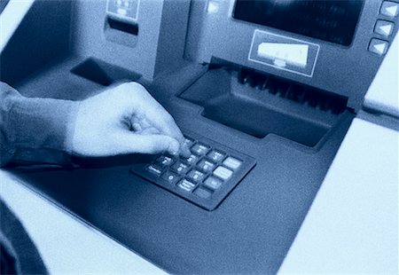 Hand Using Bank Machine Stock Photo - Rights-Managed, Code: 700-00067753