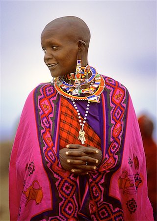 simsearch:700-00067764,k - Portrait of Masai Woman Outdoors Kenya, Africa Stock Photo - Rights-Managed, Code: 700-00067769