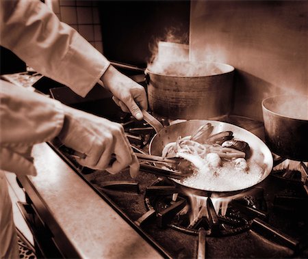 Close-Up of Chef Preparing Food Stock Photo - Rights-Managed, Code: 700-00068344