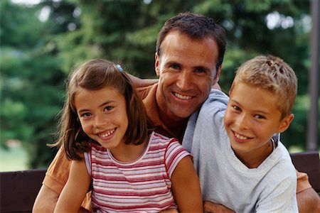 simsearch:700-00069467,k - Portrait of Father, Son and Daughter Outdoors, Toronto, ON Canada Stock Photo - Rights-Managed, Code: 700-00069469