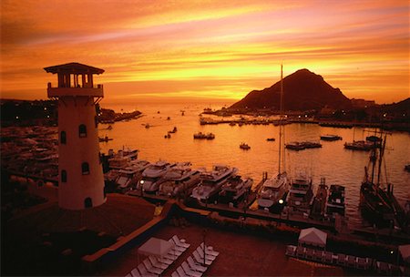 simsearch:862-07495921,k - Boats in Harbor at Sunset Cabo San Lucas, Baja, Mexico Foto de stock - Con derechos protegidos, Código: 700-00060259