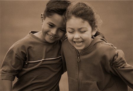 simsearch:700-00085631,k - Boy and Girl Playing Outdoors Stock Photo - Rights-Managed, Code: 700-00060828