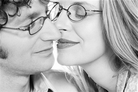 Close-Up of Couple About to Kiss Stock Photo - Rights-Managed, Code: 700-00061121