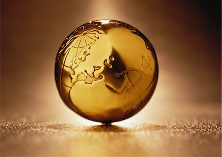 simsearch:700-00045162,k - Metallic Globe Europe and Africa Stock Photo - Rights-Managed, Code: 700-00061179