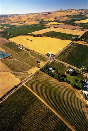 Aerial View of Landscape The Barossa Valley, Australia Stock Photo - Rights-Managed, Code: 700-00061708