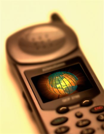 simsearch:700-03058963,k - Close-Up of Cell Phone with Wire Globe on Screen Stock Photo - Rights-Managed, Code: 700-00062269