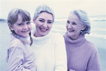 simsearch:700-00054446,k - Grandmother, Great Grandmother And Granddaughter on Beach Stock Photo - Rights-Managed, Code: 700-00062696
