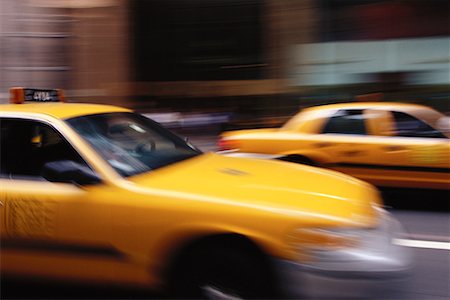 Taxis on Street New York, New York, USA Stock Photo - Rights-Managed, Code: 700-00063862