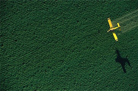 Aerial View of Crop Dusting Portage la Prairie, Manitoba Canada Stock Photo - Rights-Managed, Code: 700-00074525