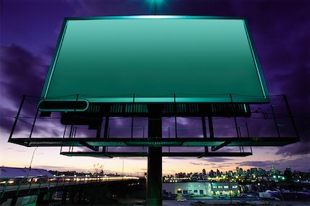 Billboard at Dusk Vancouver, British Columbia Canada Stock Photo - Rights-Managed, Code: 700-00076225