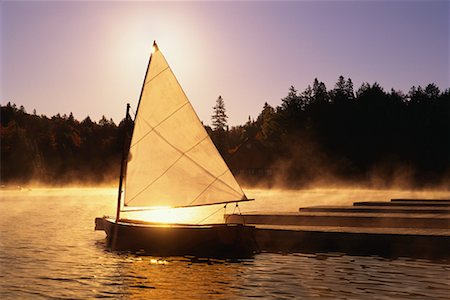 simsearch:700-00031838,k - Sailboat by Dock on Canoe Lake, Algonquin Provincial Park, Ontario, Canada Stock Photo - Rights-Managed, Code: 700-00076776