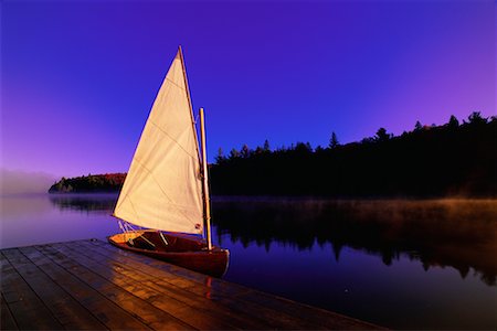 simsearch:700-00031838,k - Sailboat by Dock on Canoe Lake, Algonquin Provincial Park, Ontario, Canada Stock Photo - Rights-Managed, Code: 700-00076778