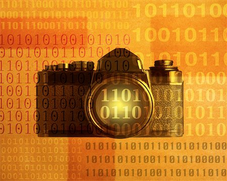 simsearch:700-00045838,k - Camera and Binary Code Stock Photo - Rights-Managed, Code: 700-00077272