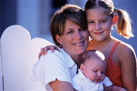 simsearch:700-00080994,k - Portrait of Mother, Daughter and Baby Outdoors Stock Photo - Rights-Managed, Code: 700-00077775