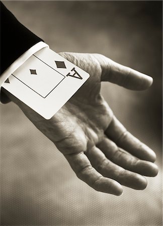simsearch:700-00284729,k - Close-Up of Hand with Ace Up Sleeve Stock Photo - Rights-Managed, Code: 700-00078185