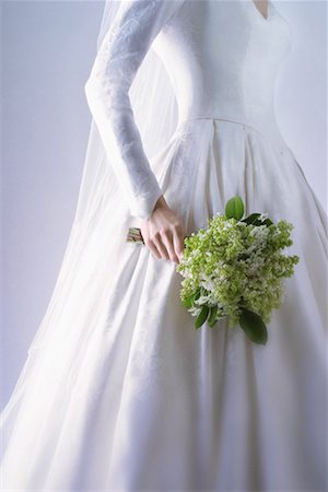 simsearch:700-00078450,k - Bride Holding Bouquet of Lilacs Stock Photo - Rights-Managed, Code: 700-00078452