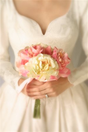 simsearch:700-00078450,k - Close-Up of Bride Holding Bouquet Of Flowers Stock Photo - Rights-Managed, Code: 700-00078460