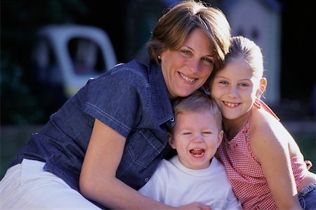 simsearch:700-00080994,k - Portrait of Mother, Daughter and Baby Outdoors Stock Photo - Rights-Managed, Code: 700-00078551