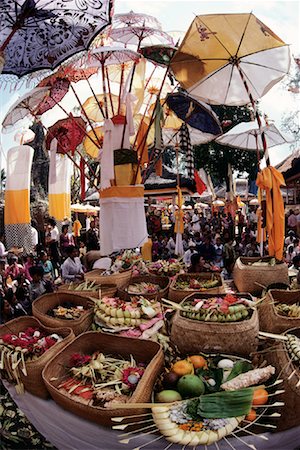 Ceremonial Offerings at Pura Taman Pule at Mas Bali, Indonesia Stock Photo - Rights-Managed, Code: 700-00079486