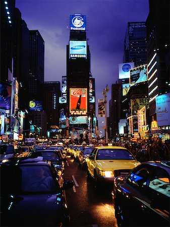 simsearch:700-01184166,k - Traffic in Times Square at Night New York, New York, USA Stock Photo - Rights-Managed, Code: 700-00070681