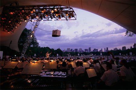 New York Philharmonic in Central Park, New York, New York, USA Stock Photo - Rights-Managed, Code: 700-00071538