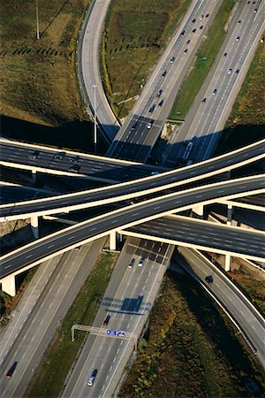 Aerial View of Highway Overpass Highways 407 and 400 Ontario, Canada Stock Photo - Rights-Managed, Code: 700-00071724