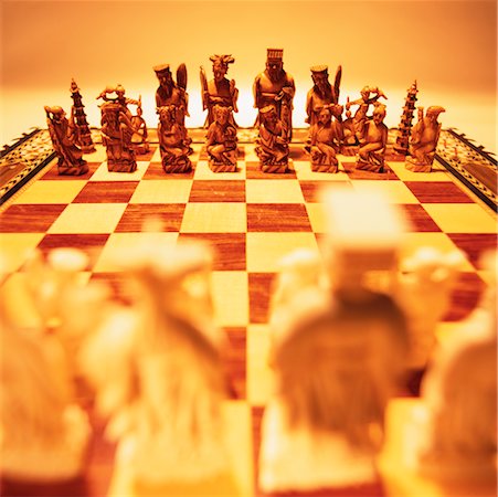 simsearch:700-00075674,k - Chess Pieces on Chess Board Stock Photo - Rights-Managed, Code: 700-00072782