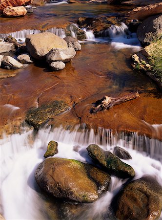 simsearch:700-00073991,k - Rushing Water and Rocks Oak Creek Canyon Slide Rock State Park Near Sedona, Arizona, USA Stock Photo - Rights-Managed, Code: 700-00073991