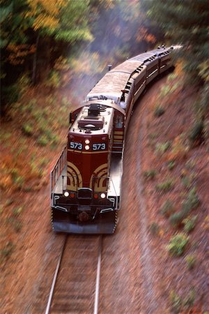 simsearch:700-00082932,k - Diesel Locomotive and Passenger Train through Trees in Autumn Conway, New Hampshire, USA Stock Photo - Rights-Managed, Code: 700-00084056