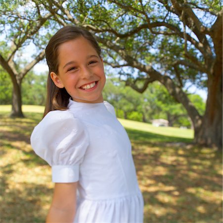 simsearch:700-00085631,k - Portrait of Girl Wearing Dress Outdoors Stock Photo - Rights-Managed, Code: 700-00085637