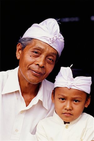 Portrait of Mature Man and Boy Indonesia Stock Photo - Rights-Managed, Code: 700-00085792