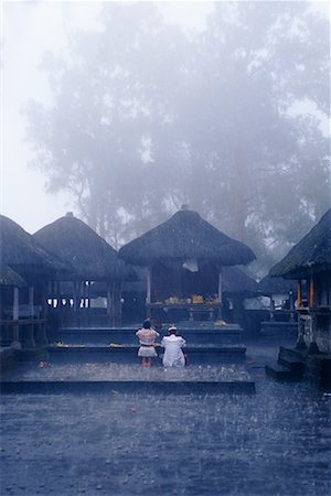 simsearch:700-00153601,k - Back View of People Praying at Temple in Rain Kintamani, Bali, Indonesia Stock Photo - Rights-Managed, Code: 700-00085802
