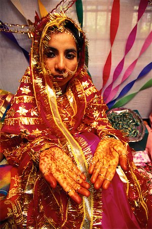 simsearch:700-00195618,k - Portrait of Woman at Muslim Wedding, Port Blair Andaman Islands, India Stock Photo - Rights-Managed, Code: 700-00085917