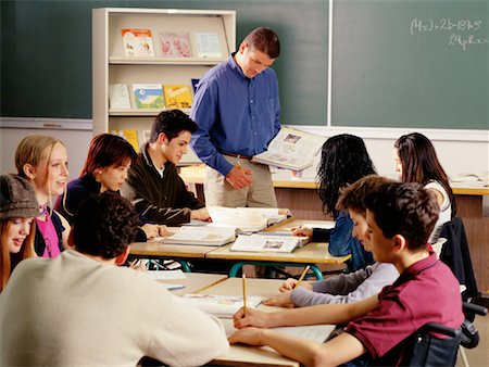 simsearch:700-00087935,k - Students and Teacher in Classroom Stock Photo - Rights-Managed, Code: 700-00087929